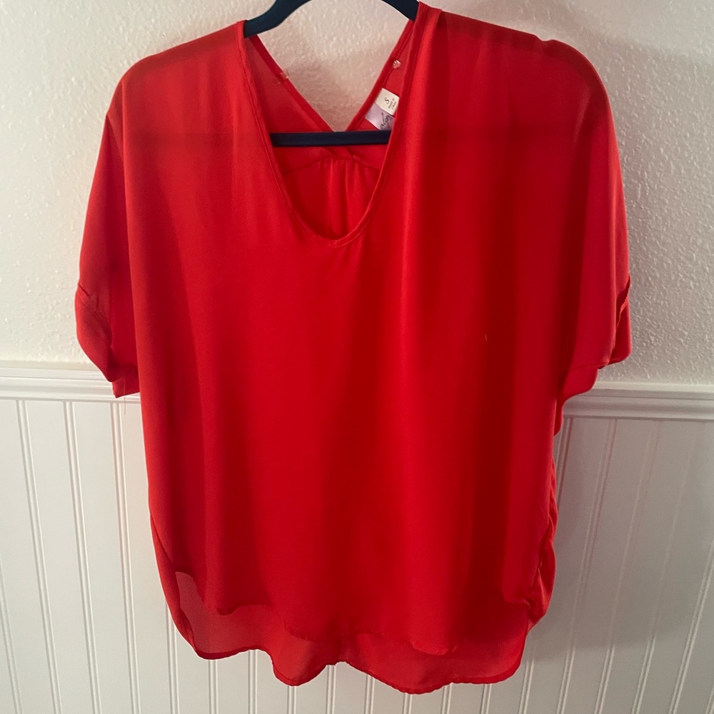 Alya red blouse size S